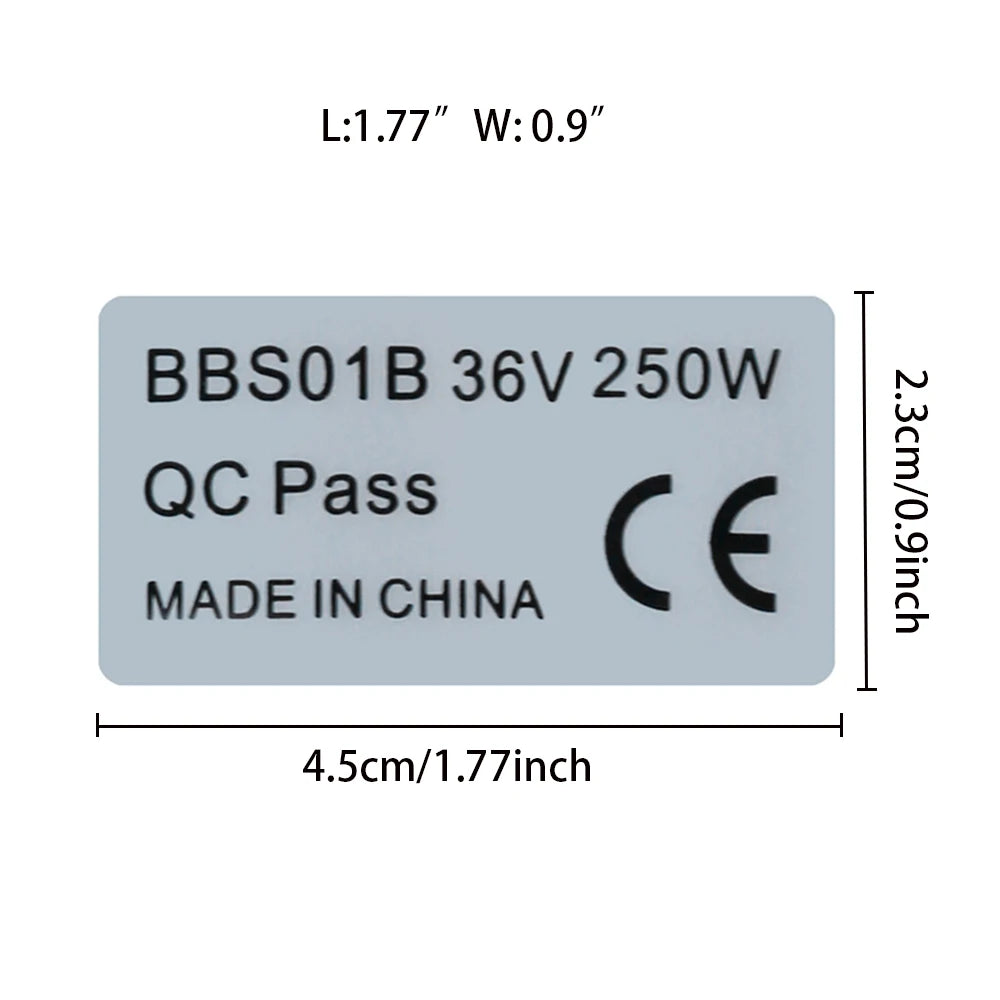 36V 250W Stickers
