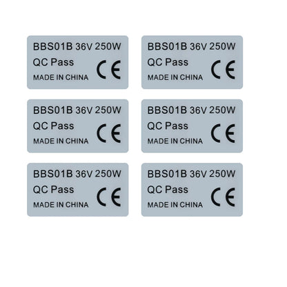 36V 250W Stickers