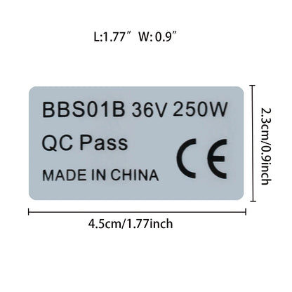 36V 250W Stickers